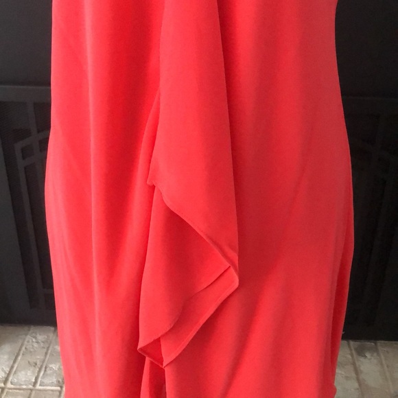 I.N San Francisco Coral Spaghetti Straps Sharkbite Dress size Small - Picture 13 of 15